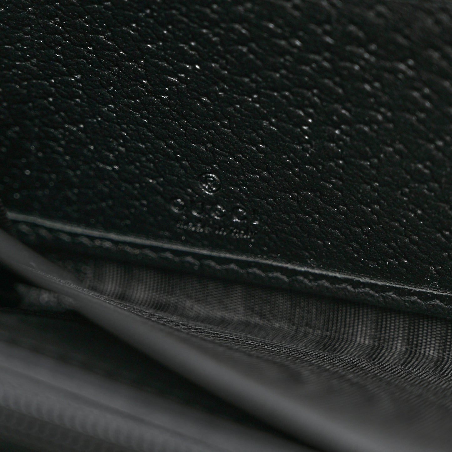 Calfskin Web Ophidia Zip Around Wallet Black