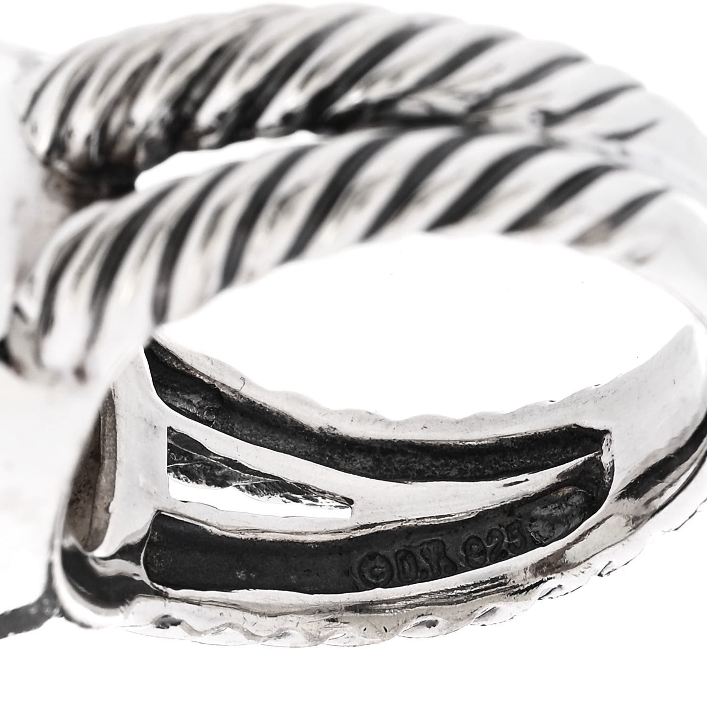 Sterling Silver Diamond Prasiolite 11mm Albion Ring 54 6.75
