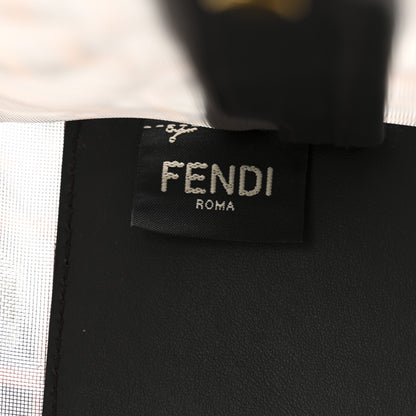 Fendi Mesh Vitello Century FF 1974 Mini Peekaboo Defender Cover Marrone Black Ebano 6 of 12