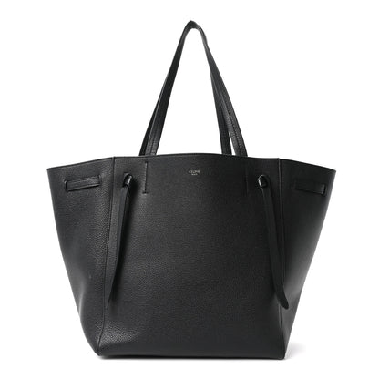 Celine Soft Grained Calfskin Small Belt Cabas Phantom Black 1 of 10