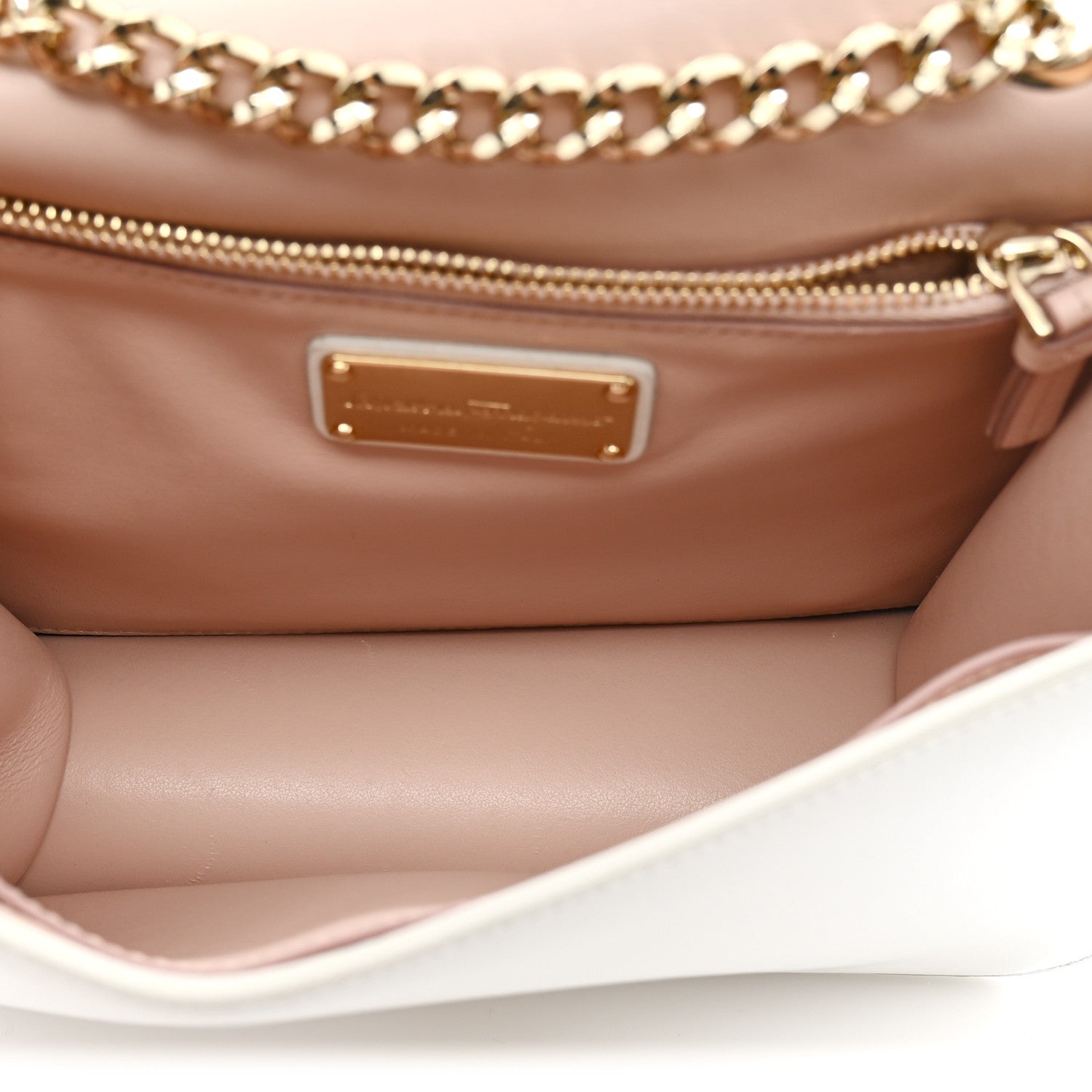 Salvatore Ferragamo Smooth Calfskin Vara Bow Chain Flap Crossbody White 5 of 17