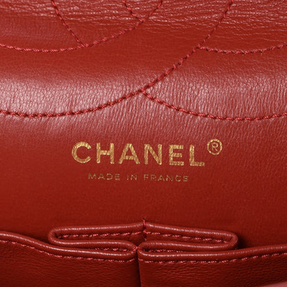 Chanel Aged Calfskin Quilted 2.55 Reissue 227 Flap Red 7 of 11
