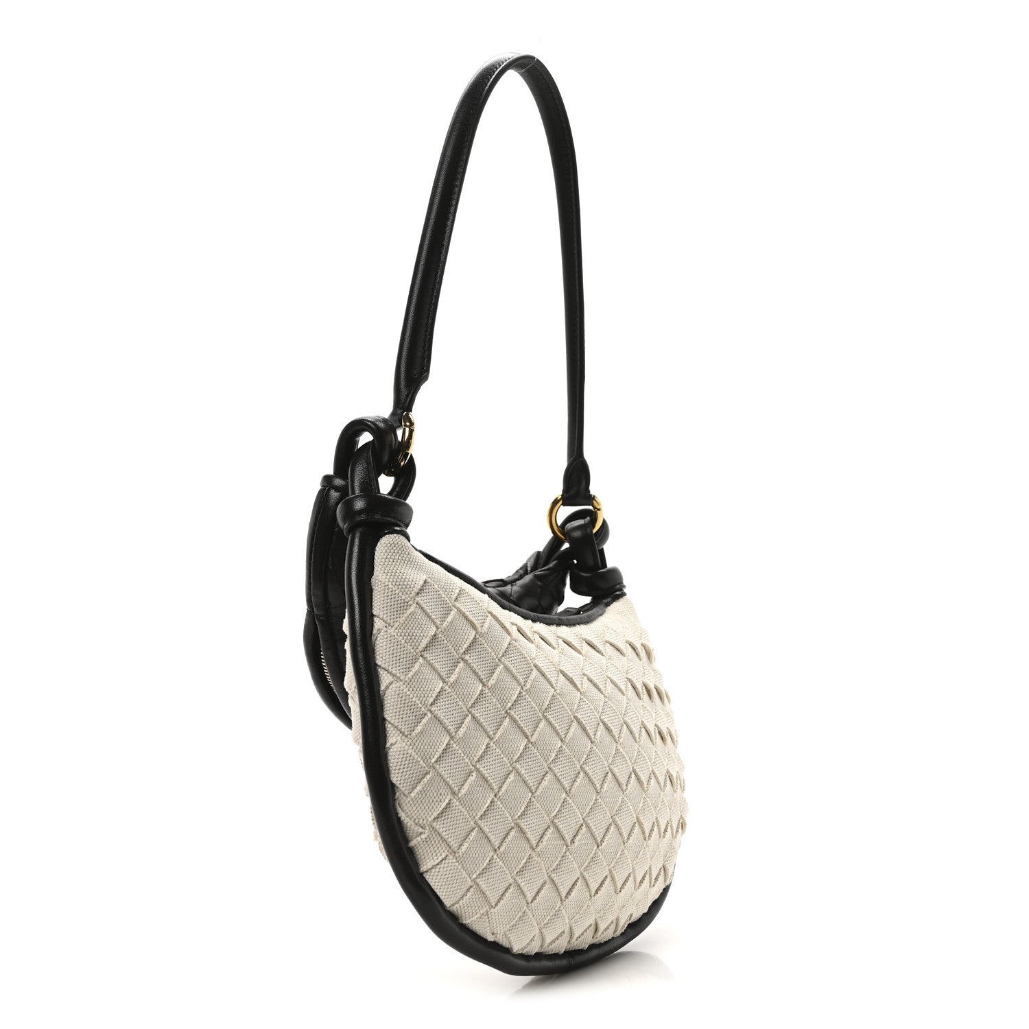 Bottega Veneta Canvas Nappa Intrecciato Small Gemelli Natural Fondant 3 of 10