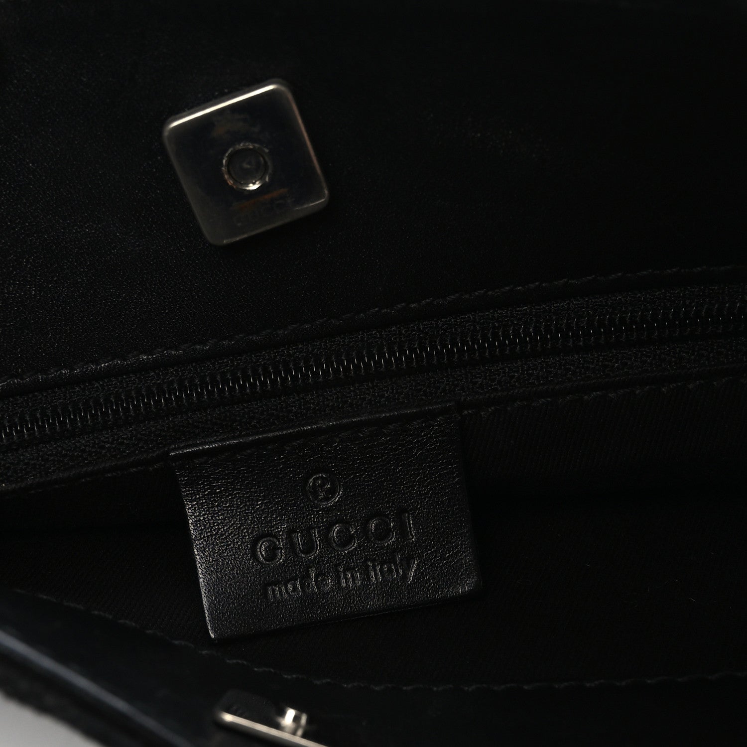 Gucci Monogram Messenger Bag Black 6 of 10