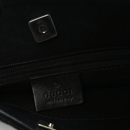 Gucci Monogram Messenger Bag Black 6 of 10