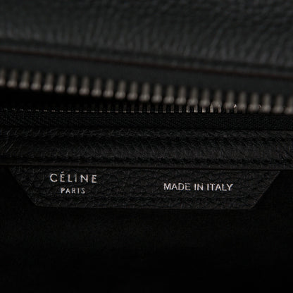 Celine Drummed Calfskin Mini Luggage Black 6 of 6