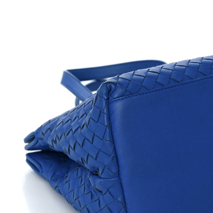 Bottega Veneta Nappa Intrecciato Small Accordion Tote Blue 10 of 19