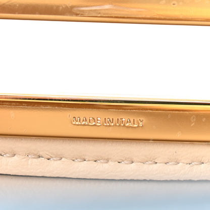 Fendi Vitello Seta Shiny Nappa Medium Peekaboo I SEE U Satchel Azzurro Baby Camelia 7 of 10
