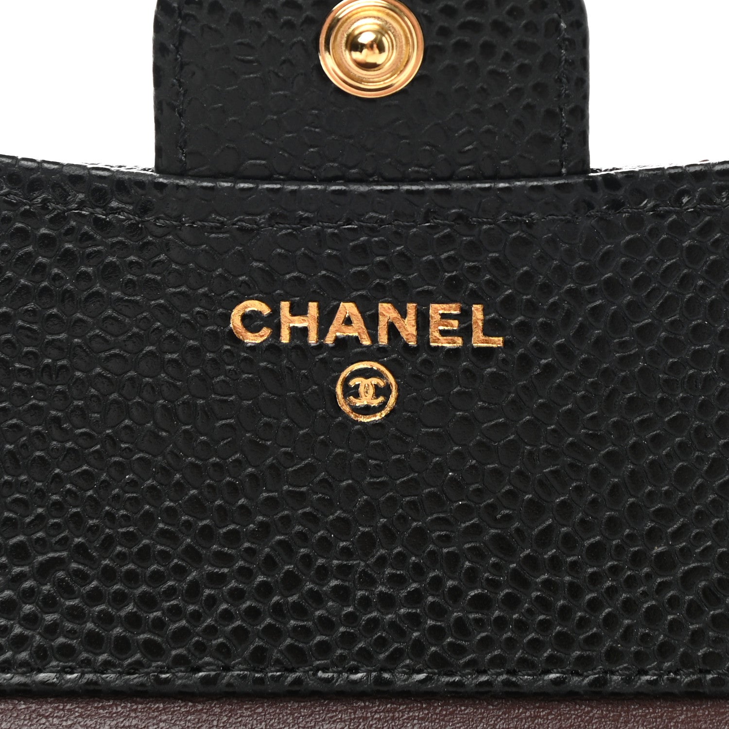 Chanel Caviar Quilted Compact Flap Wallet Black 6 of 9