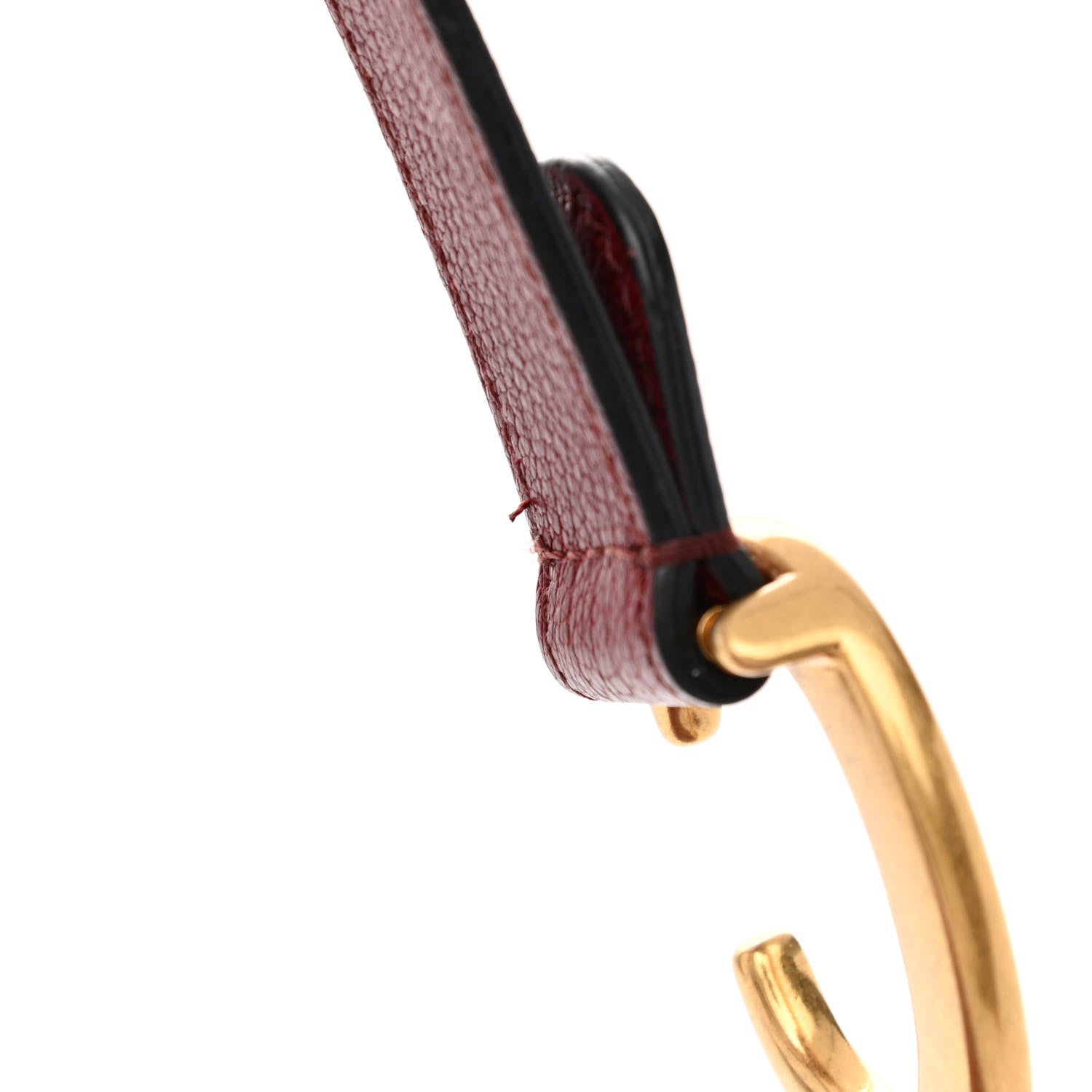 Christian Dior Grained Calfskin Saddle Bag Red 12 of 14