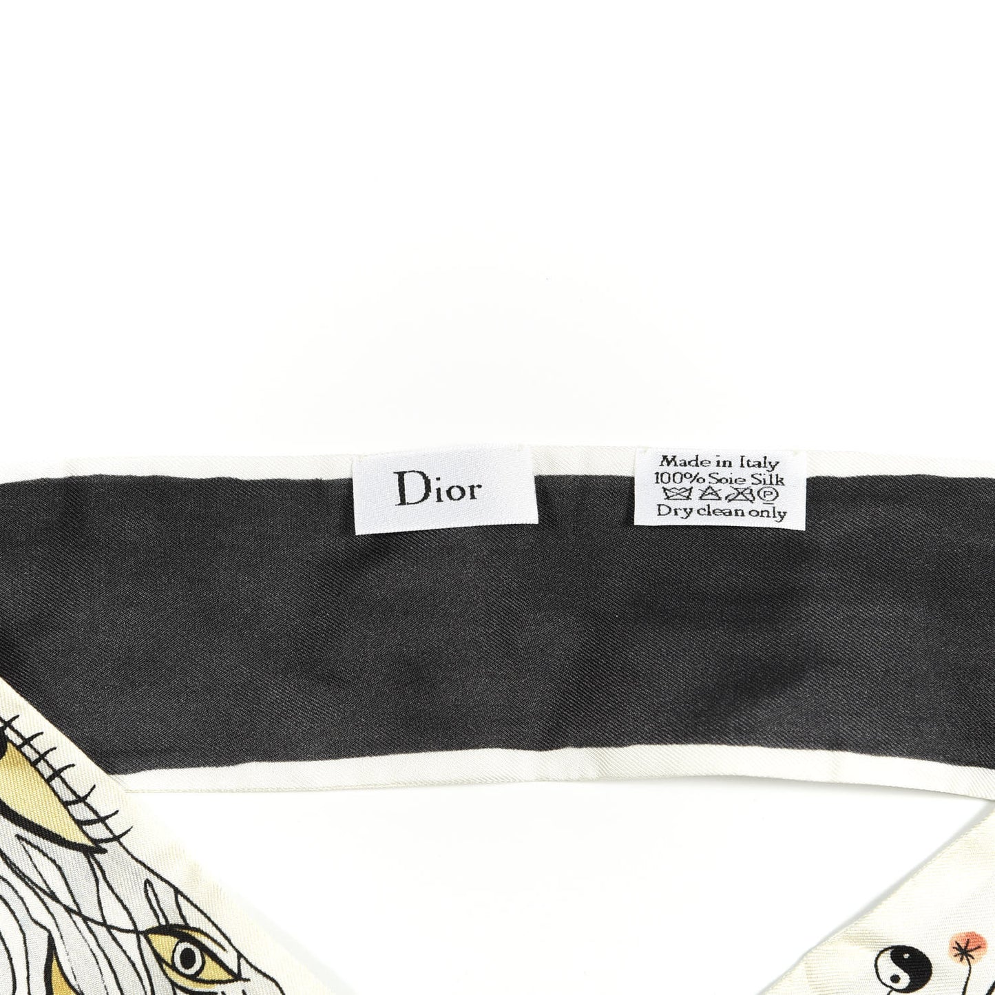 Silk Mitzah ABCDior Y Yin Yang Scarf Multicolor