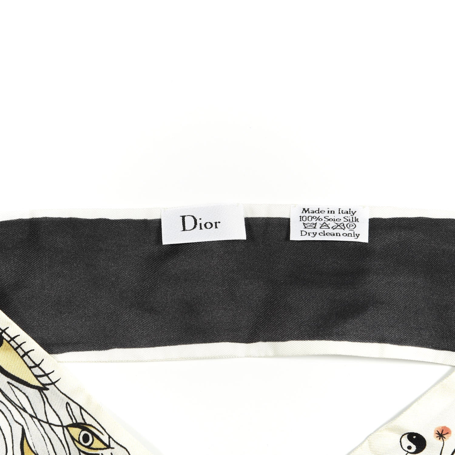 Christian Dior Silk Mitzah ABCDior Y Yin Yang Scarf Multicolor 2 of 3