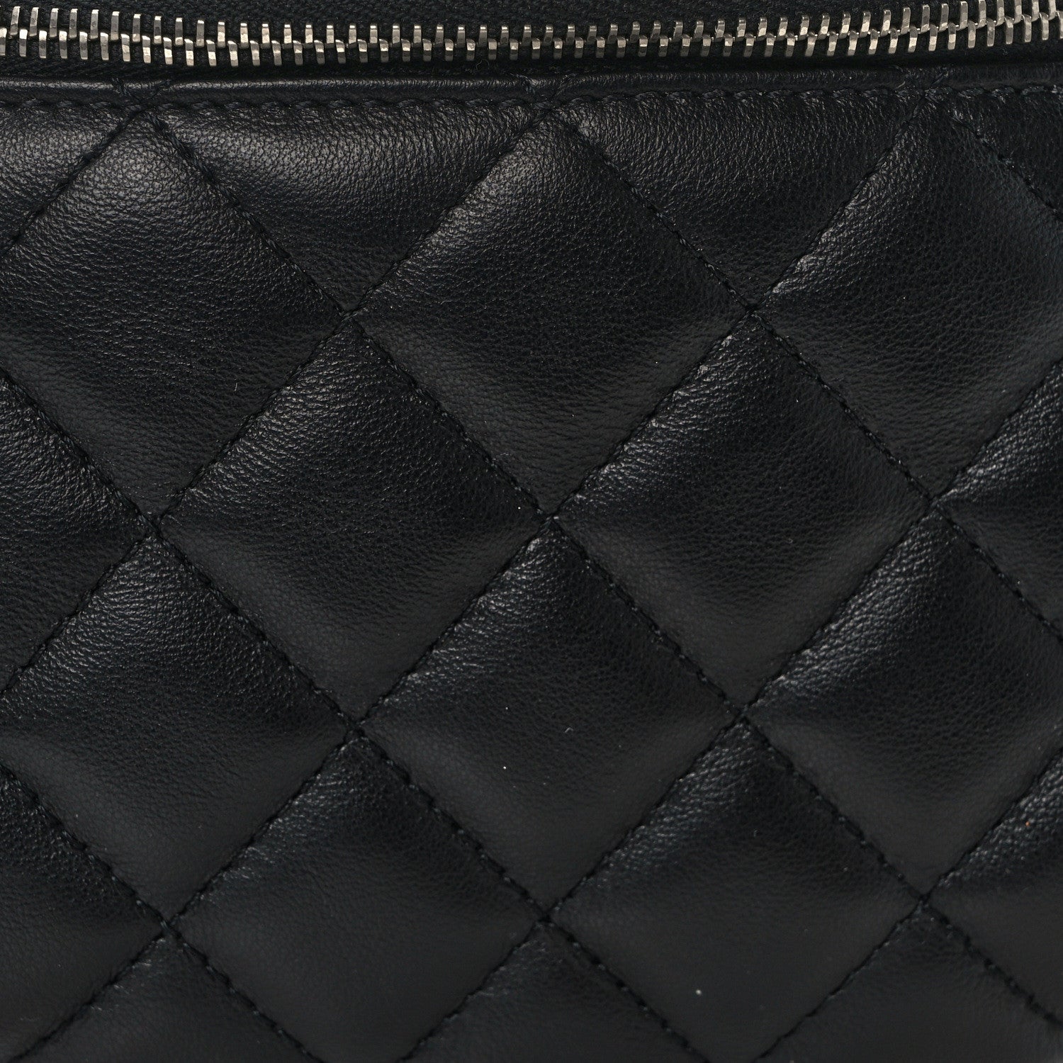 Chanel Calfskin Quilted Waist Belt Bag Black 8 of 10