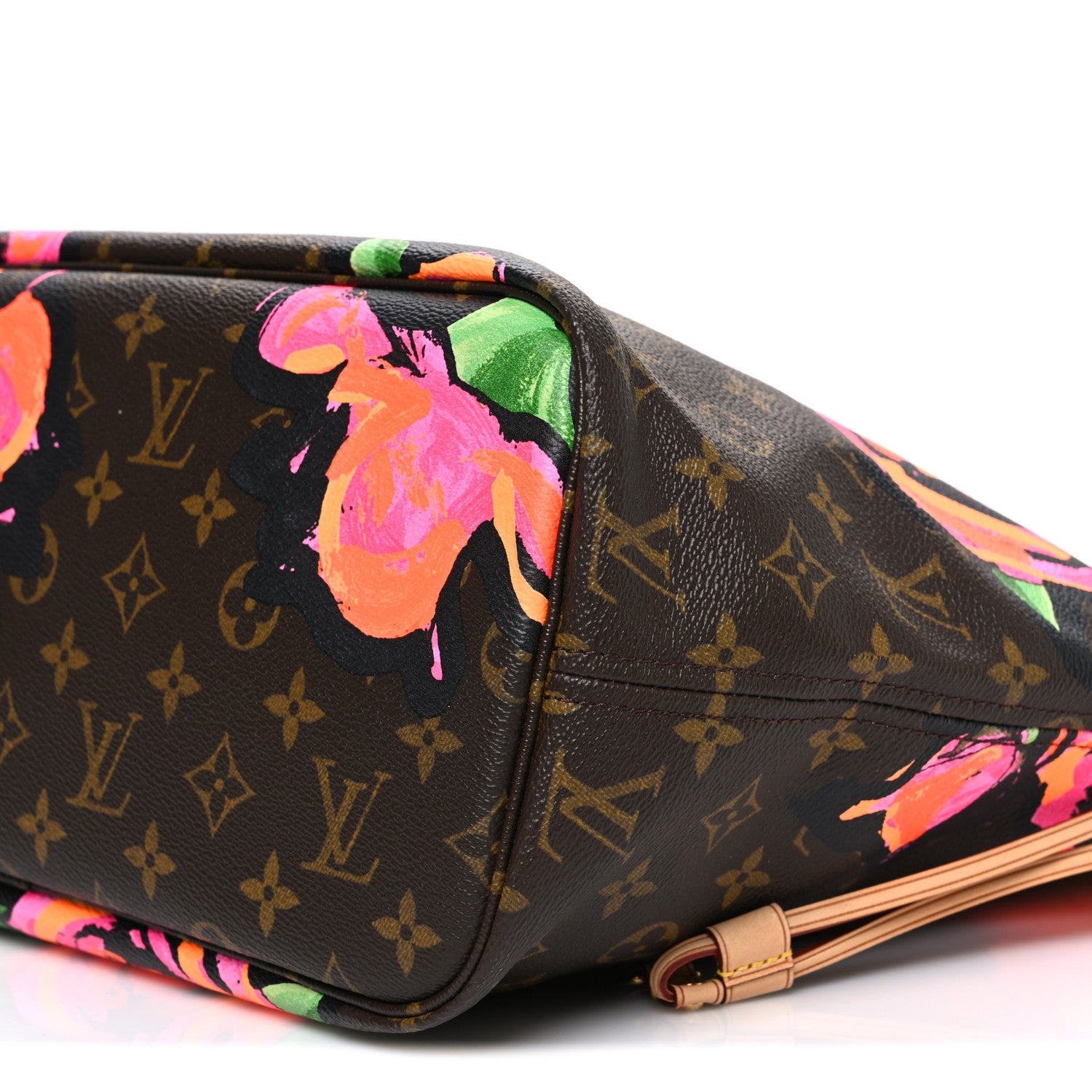 Louis Vuitton Monogram Roses Neverfull MM 9 of 9