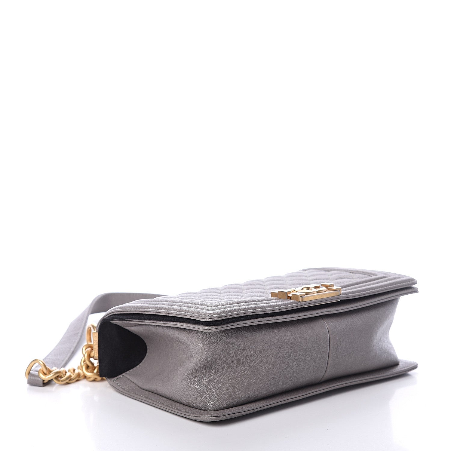 Chanel Caviar Quilted Medium Boy Flap Grey 3 of 8
