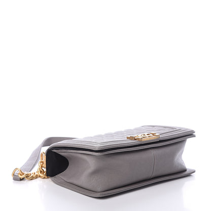 Chanel Caviar Quilted Medium Boy Flap Grey 3 of 8