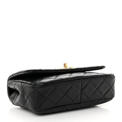 Chanel Glazed Calfskin Quilted Pearl Side Flap Black 4 of 11