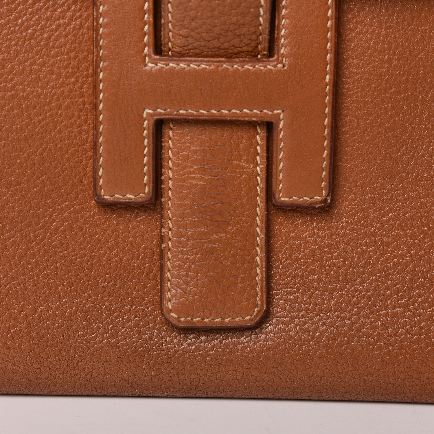 Hermes Taurillon Clemence Jige PM Clutch Gold 11 of 19