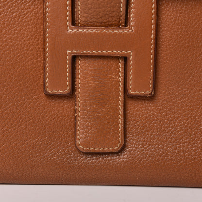 Hermes Taurillon Clemence Jige PM Clutch Gold 11 of 19