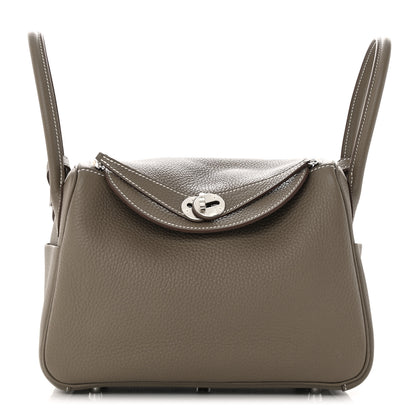 Hermes Taurillon Clemence Lindy 26 Etoupe 1 of 12