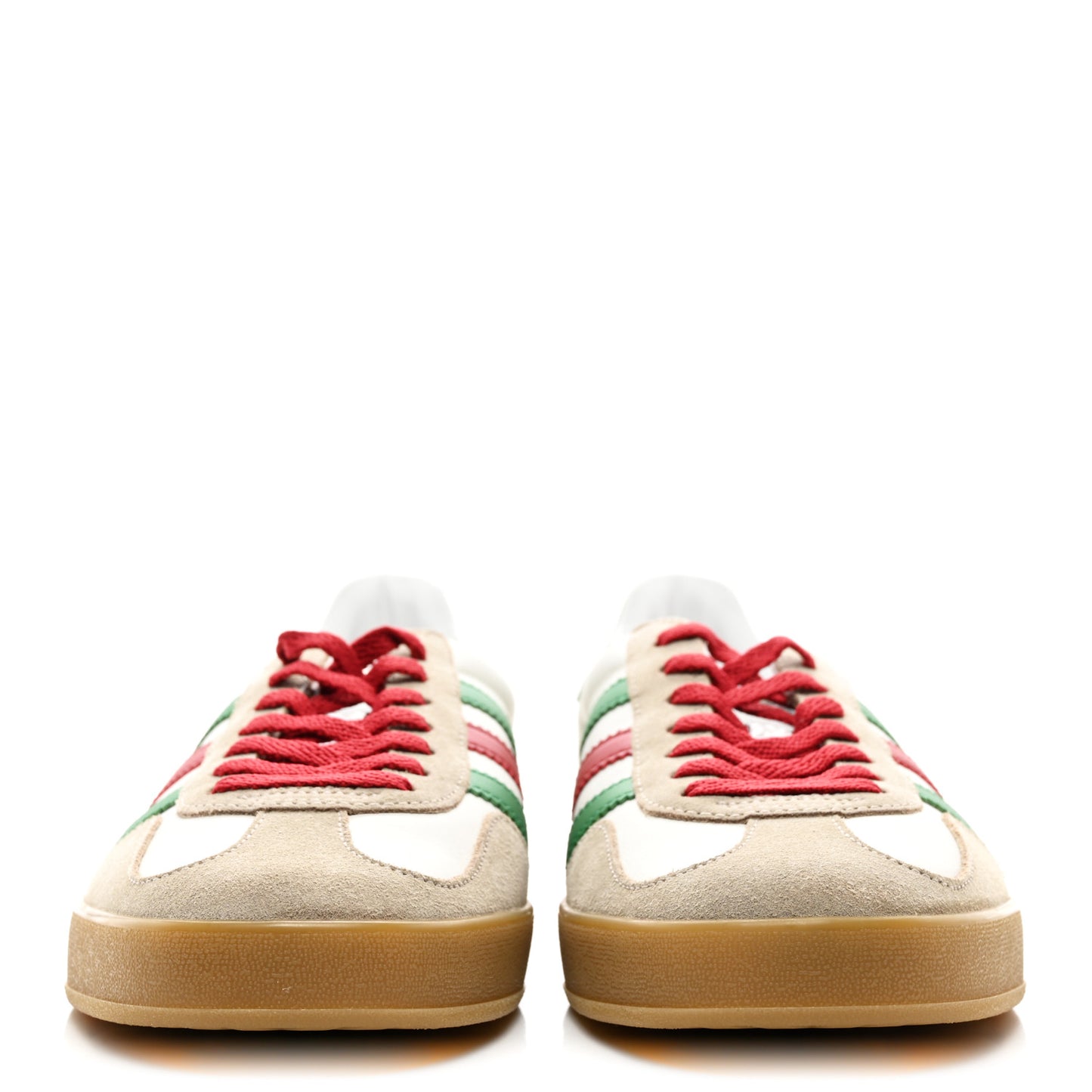 X ADIDAS Suede Madeira Demetra Mens Gazelle Sneakers 9.5 Oatmeal White New Shamarock Hibiscus Red