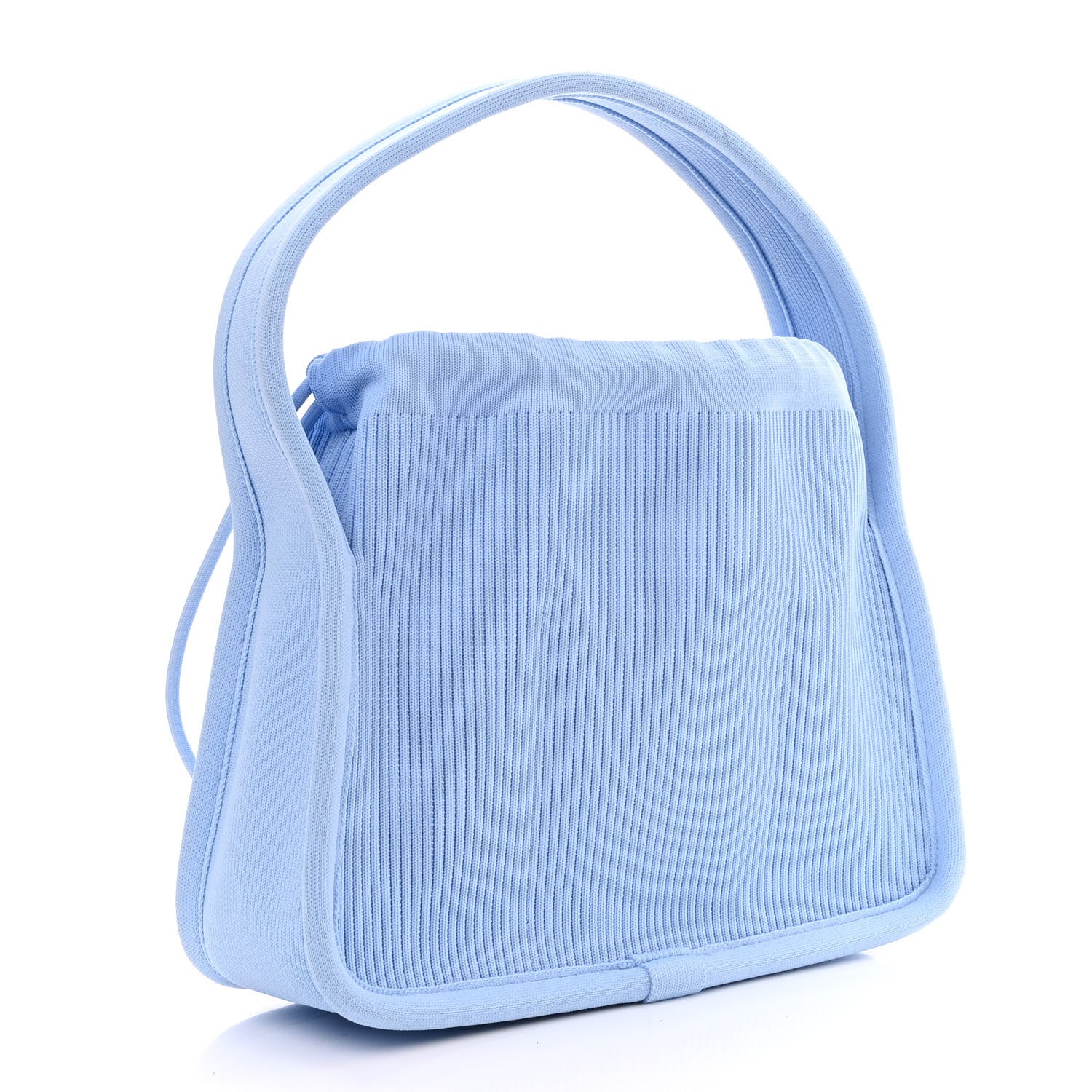 Alexander Wang Ribbed Knit Small Ryan Bag Chambray Blue 3 of 10