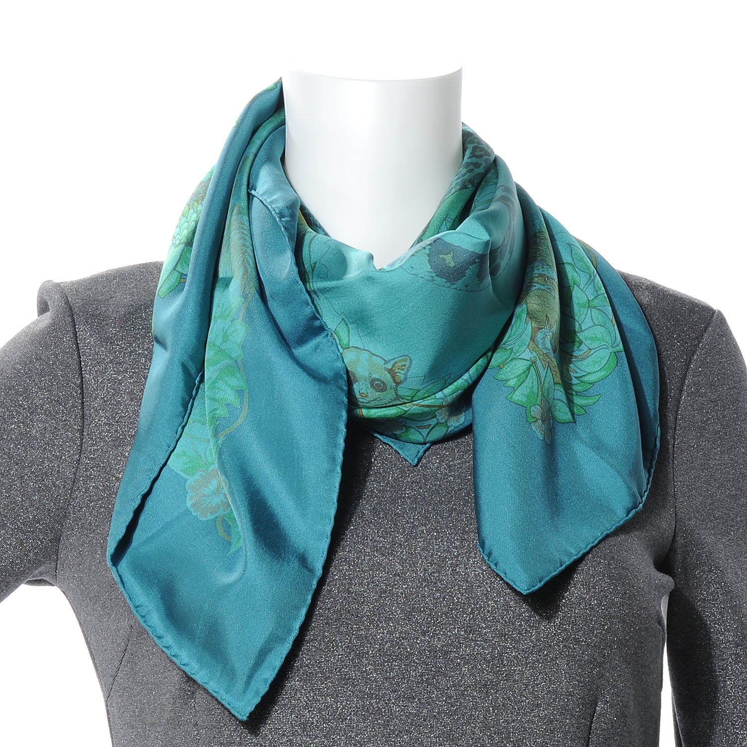 Hermes Silk Dip Dye Jungle Love Scarf 90 3 of 8