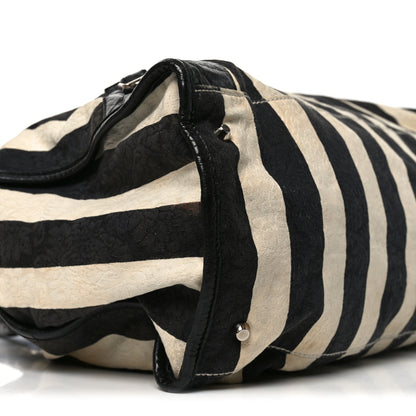 Balenciaga Chevre Damask Stripe Work Black 9 of 11