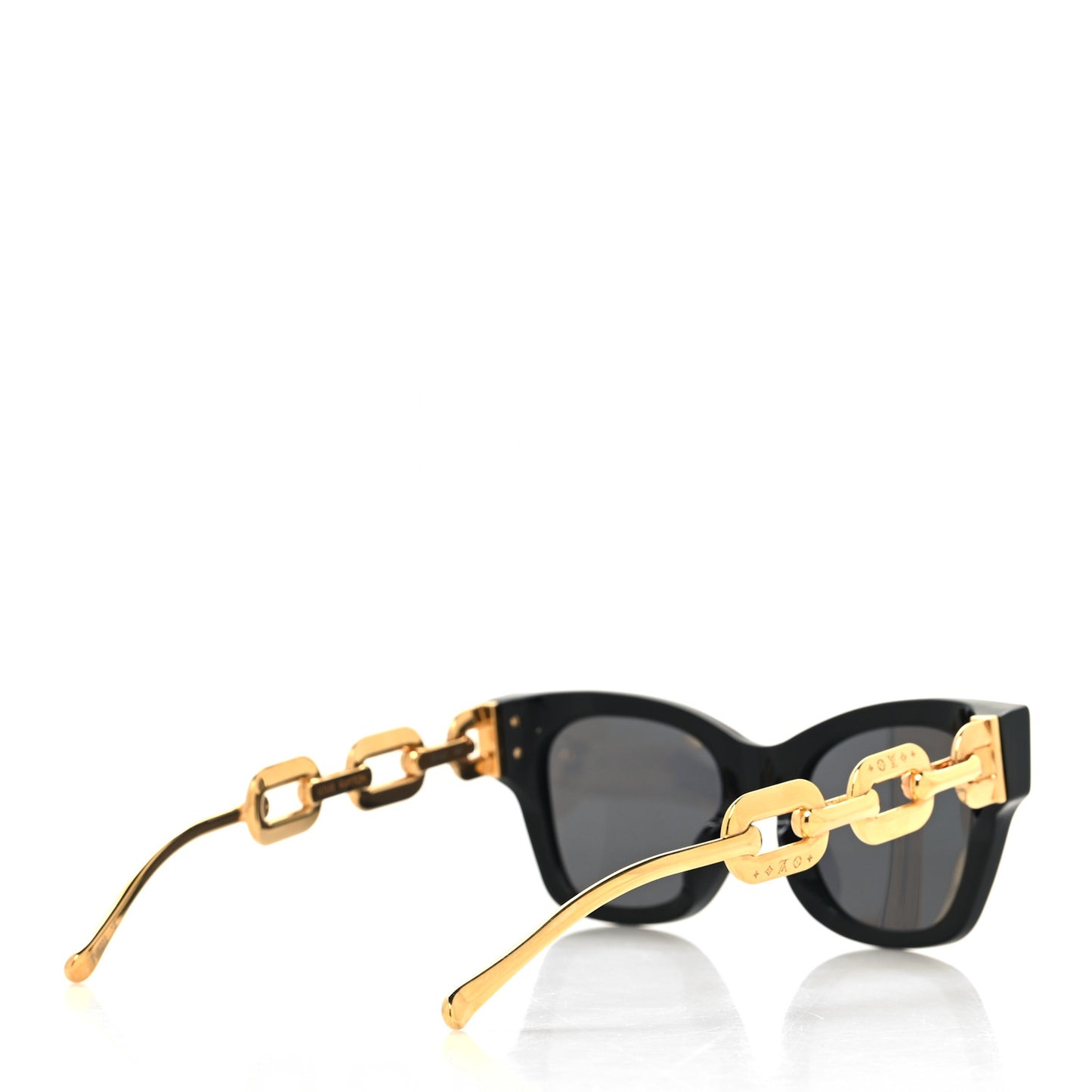 Acetate Metal LV Edge Sunglasses Z1631E Black