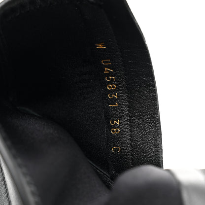 Chanel Stretch Lambskin Cap Toe CC Short Boots 38 Black 9 of 10