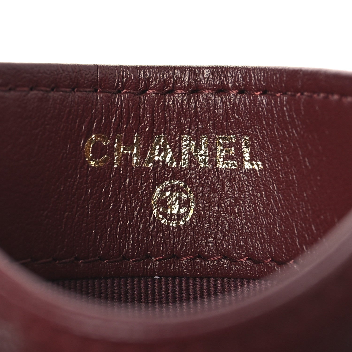Chanel Caviar Quilted Card Holder Burgundy 6 of 9