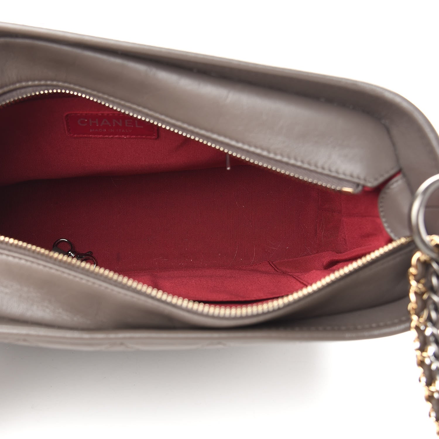 Chanel Aged Calfskin Quilted Medium Gabrielle Hobo Grey 5 of 9