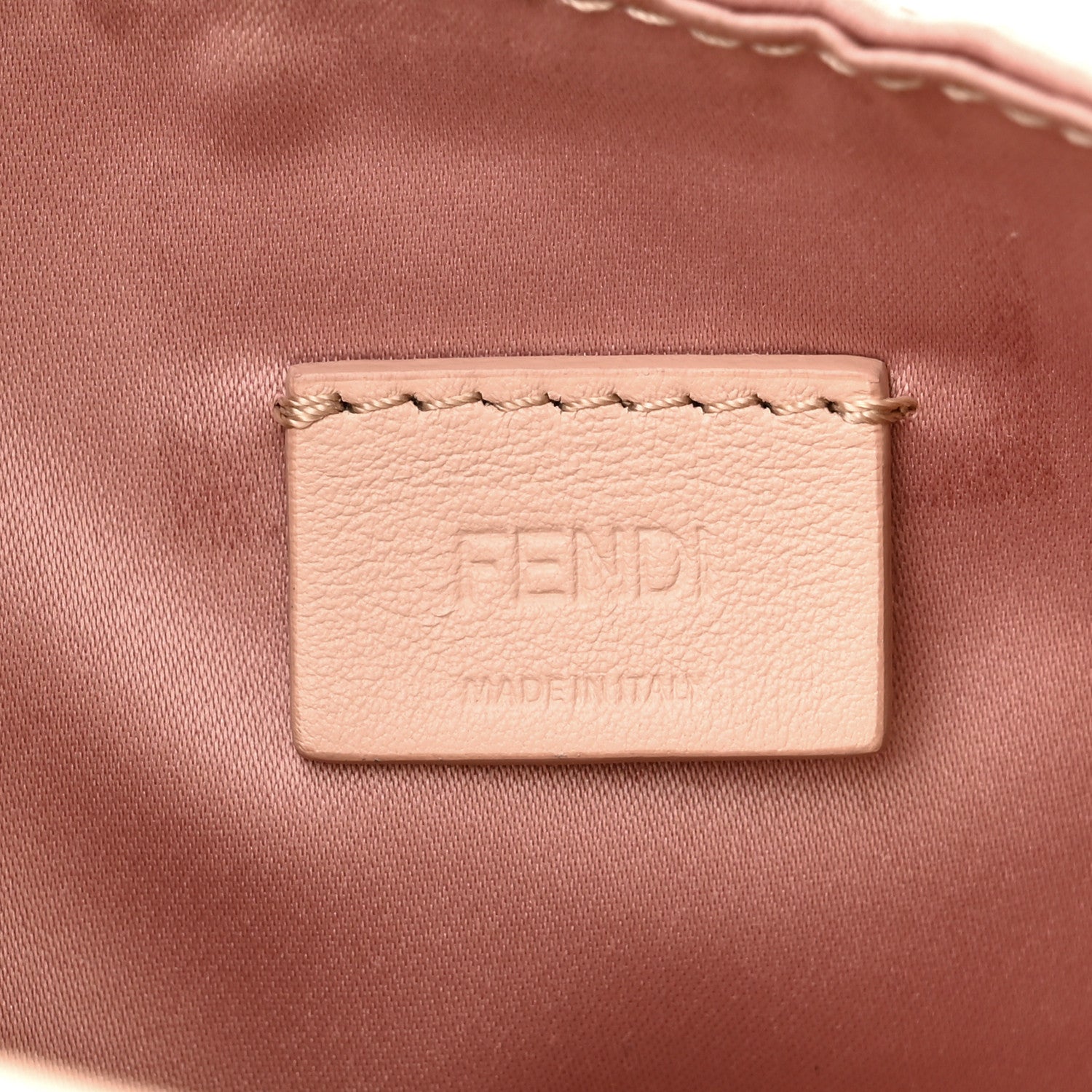 Fendi Sequin Metallic Nappa Pequin Mini Baguette Rame 6 of 13