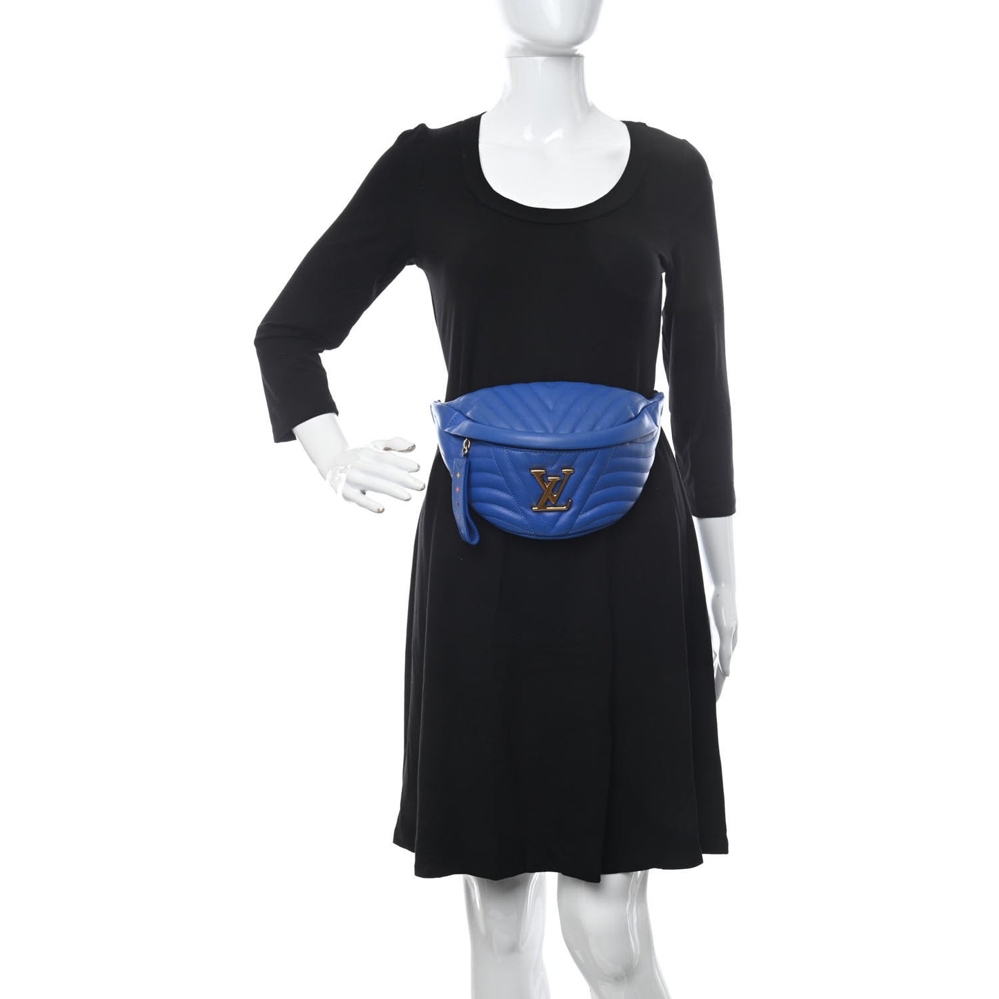 Calfskin New Wave Bumbag Blue Neon