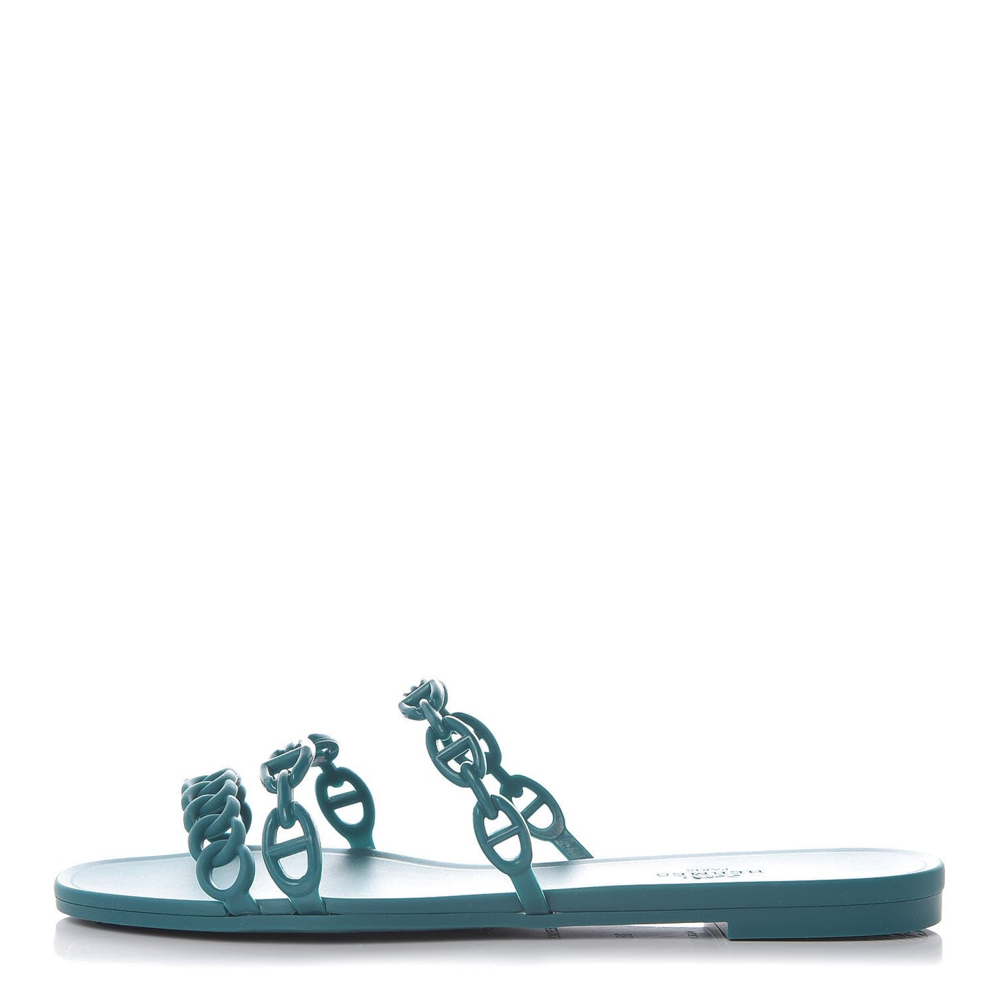 Rubber Chaine d'Ancre Rivage Sandals 38 Vert d'Ete
