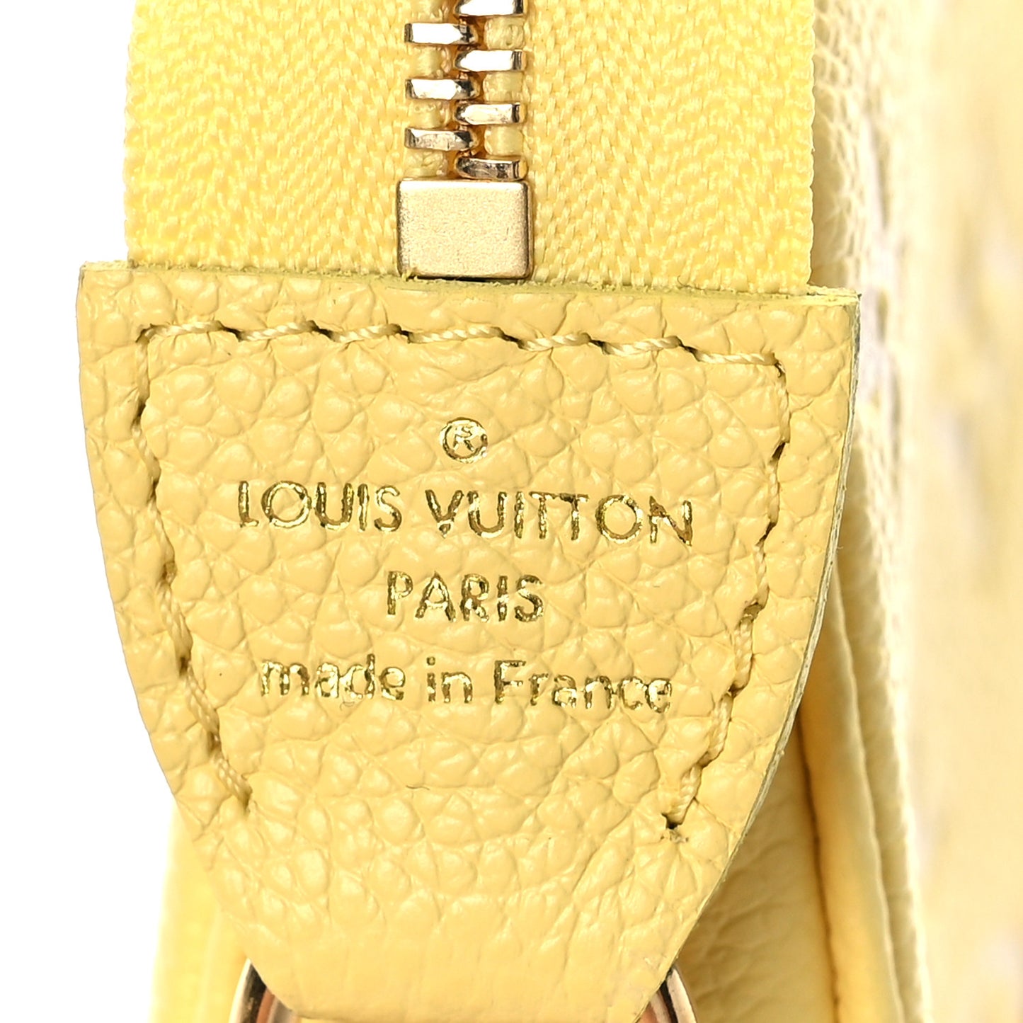 Empreinte Monogram Mini Pochette Accessories Lemon Curd Yellow