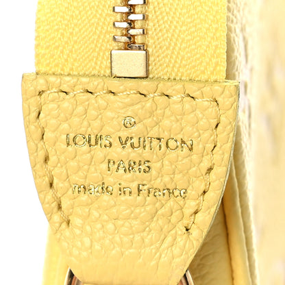 Louis Vuitton Empreinte Monogram Mini Pochette Accessories Lemon Curd Yellow 6 of 9