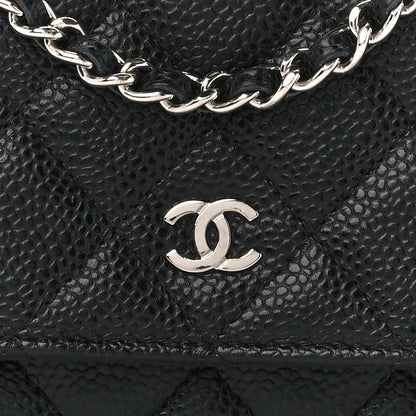 Chanel Caviar Quilted Wallet on Chain WOC Black 8 of 11