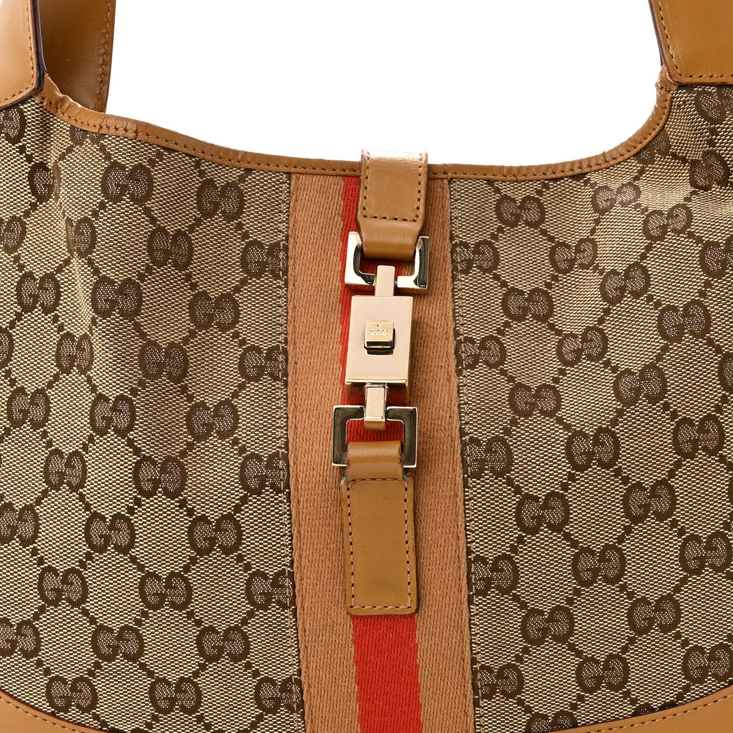 Monogram Web Jackie O Hobo Tan