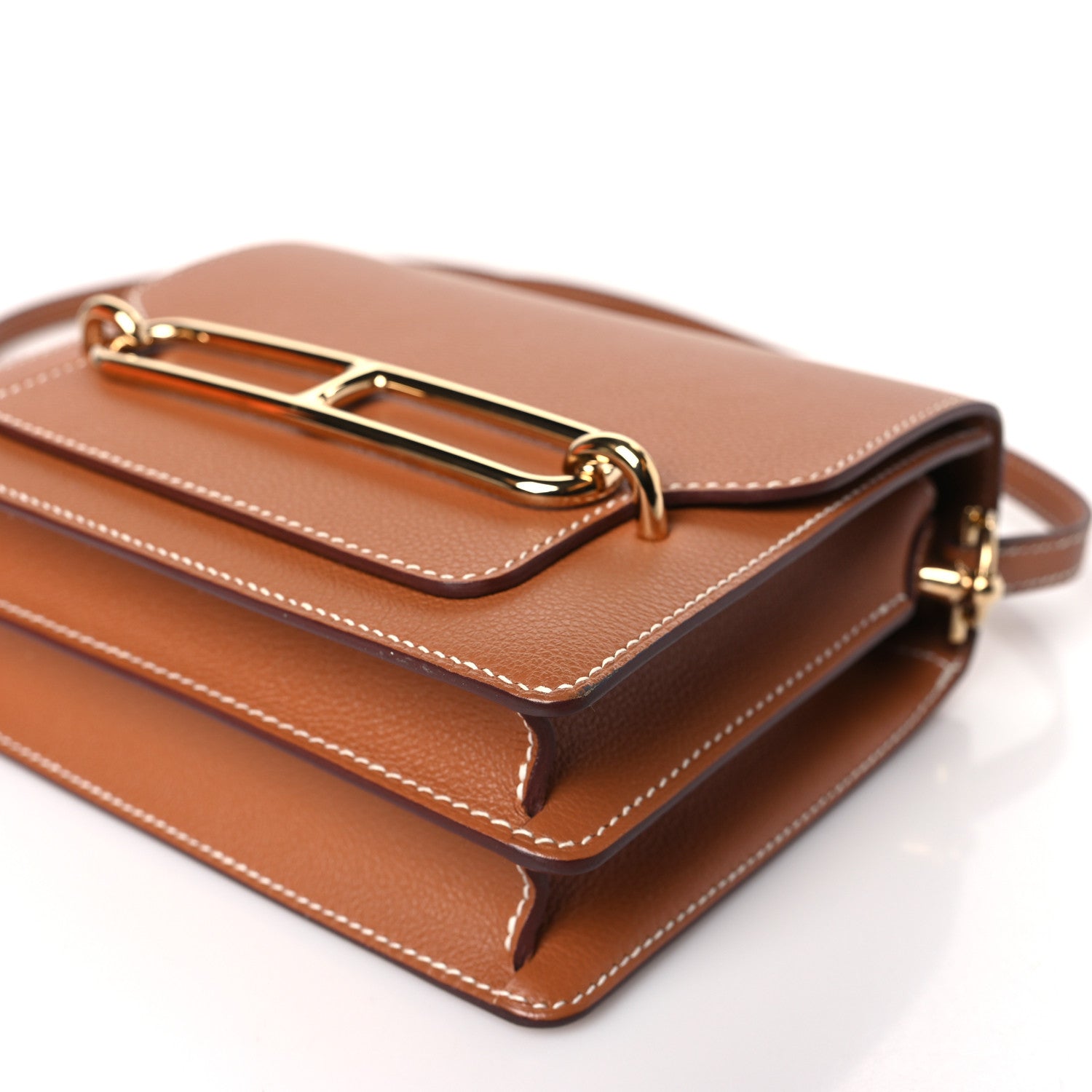 Hermes Evercolor Mini Sac Roulis Gold 9 of 10