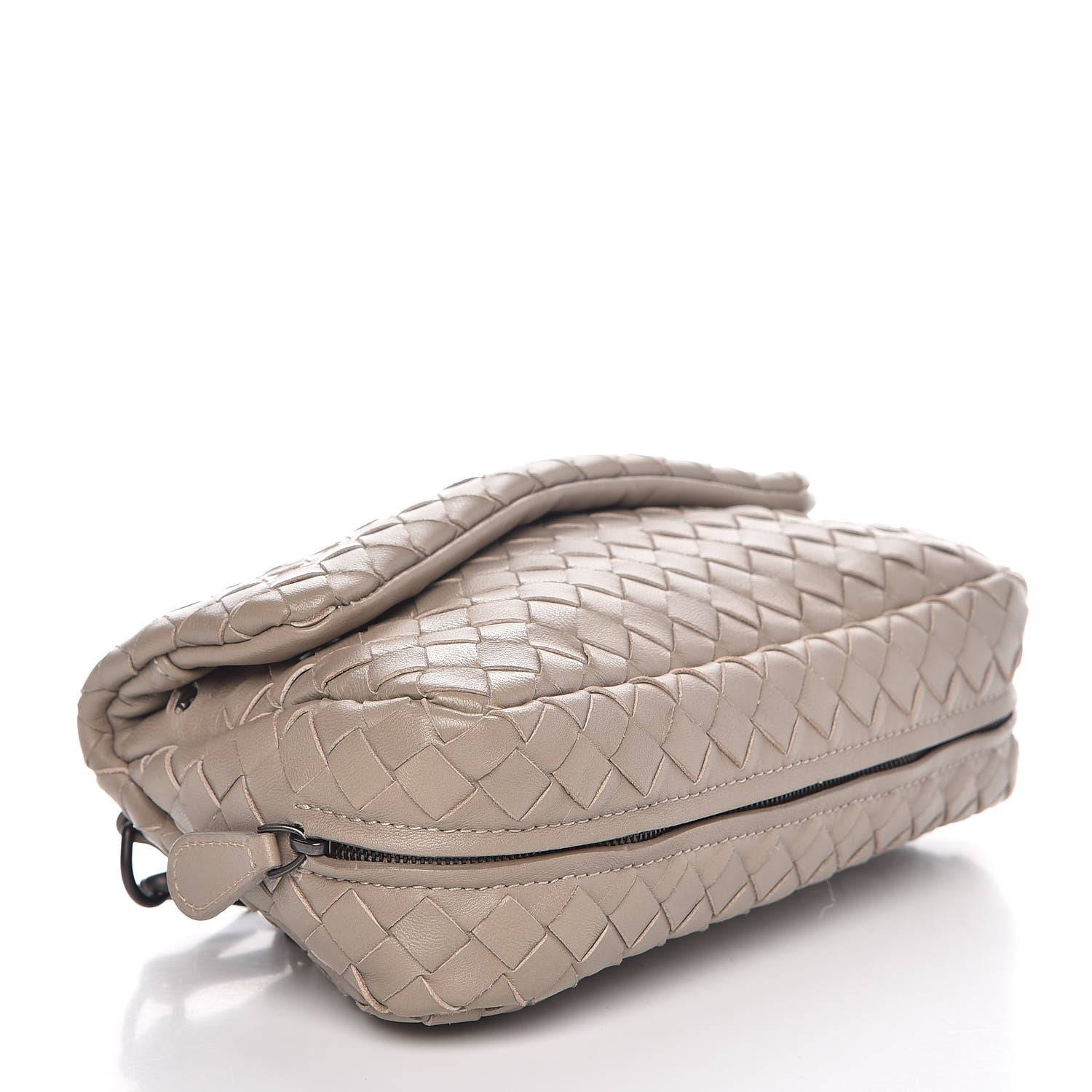 Bottega Veneta Nappa Intrecciato Mini Chain Messenger Fume 4 of 10