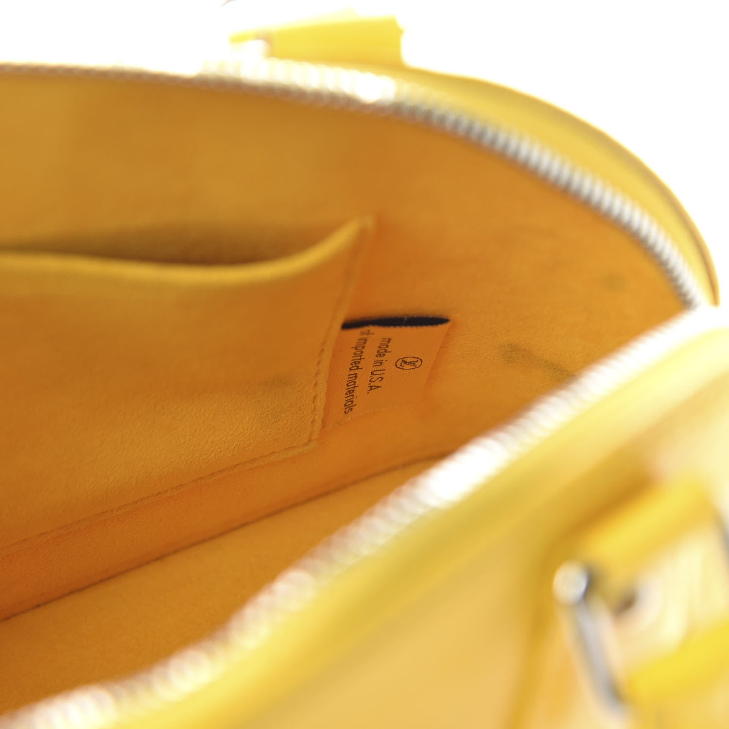 Louis Vuitton Epi Alma BB Citron 9 of 10