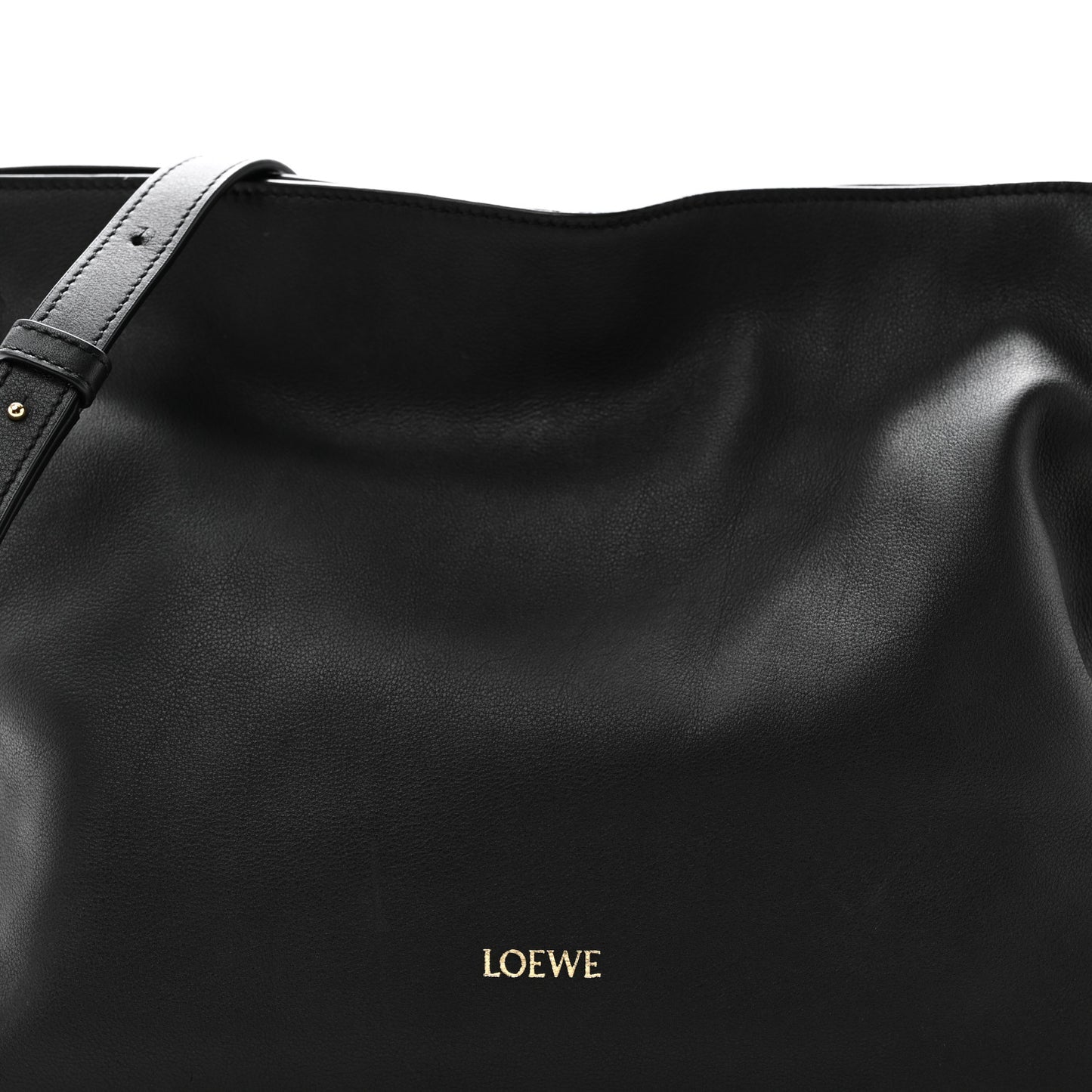 Nappa Calfskin Medium Flamenco Knot Clutch Black