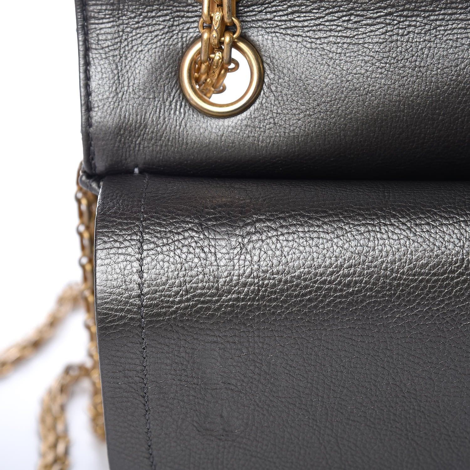 Chanel Metallic Calfskin Quilted 2.55 Reissue 225 Flap Charcoal 12 of 15