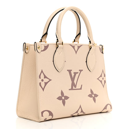 Louis Vuitton Empreinte Monogram Giant Onthego PM Creme Bois De Rose 3 of 10