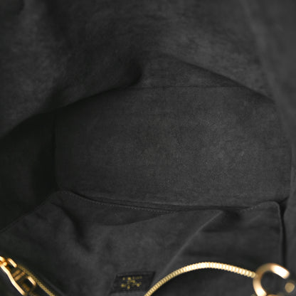 Louis Vuitton Empreinte Monogram Giant Neverfull MM Black Beige 6 of 12