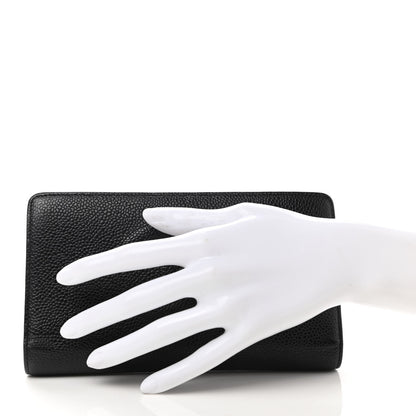 Chanel Caviar Timeless CC Yen Wallet Black 2 of 7