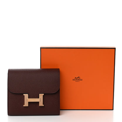 Hermes Epsom Constance Short Wallet Bordeaux 7 of 7