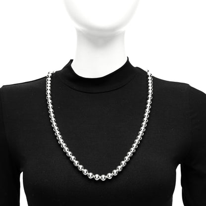 Tiffany Sterling Silver 10mm Hardwear Ball Necklace 31" 2 of 4