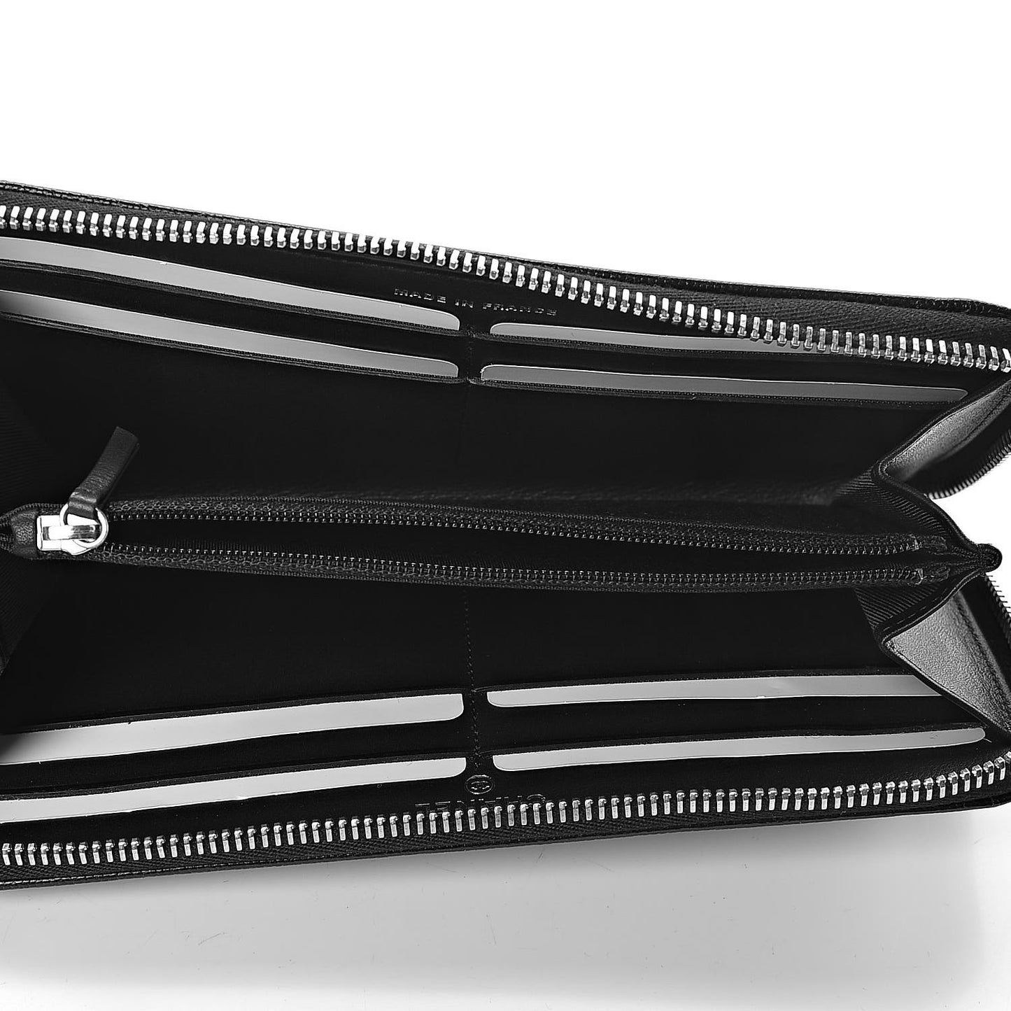 Caviar Sevruga Zip Around Wallet Black